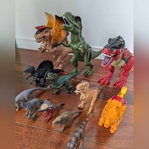 Lot 12 dinosaurs With Sound  Jurassic Park Dinos 🦖 Dinosaur Toy Figure Set